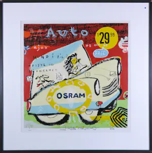 Jacob Herskind - Zeefdruk, Osram - ingelijst kopen? Bied vanaf 35!