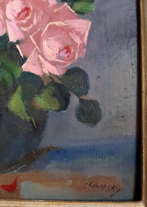 Niet of onleesbaar gesigneerd - Rozen in vaas kopen? Bied vanaf 1!