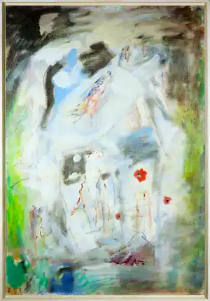 Klaas Boonstra - Olieverf op board, Zonder titel - Ingelijst (Groot) verkocht voor € 200!