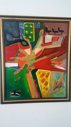 Niet of onleesbaar gesigneerd - Mooi abstract werk kopen? Bied vanaf 10!