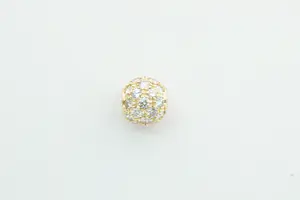 52 - Schitterende 14krt goud & ca. 2.00(!)ct (H/vs) diamanten "bol" hanger kopen? Bied vanaf 880!