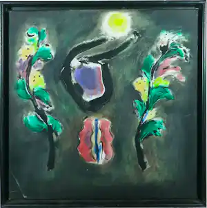 Henk Eikenaar - Acryl op doek, Als de maan opkomt - Ingelijst + boek kopen? Bied vanaf 150!