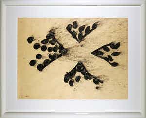 Lei Molin - Inkttekening, Zonder titel - Ingelijst (Groot) verkocht voor € 290!