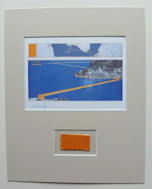 Christo - Collage Lake Iseo , Italy 2014-2016 - handgesigneerd- ready to frame kopen? Bied vanaf 95!