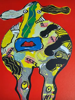Peter Diem - Cow - handgesigneerd - 250 ex. kopen? Bied vanaf 49!
