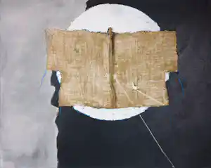 Antonio Poioumen - Gemengde techniek op doek, Zonder titel verkocht voor € 150!