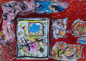 Jacques Doucet - Kleuren litho: Abstracte compositie - Rivages-visages-paysages du Sepik III kopen? Bied vanaf 225!