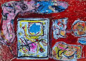 Jacques Doucet - Kleuren litho: Abstracte compositie - Rivages-visages-paysages du Sepik III kopen? Bied vanaf 225!