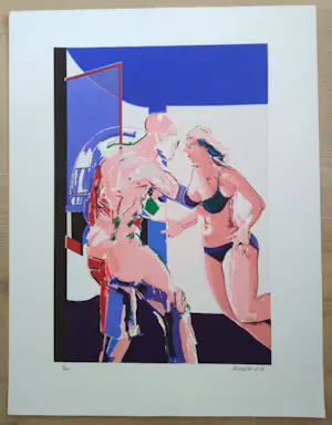 Niet of onleesbaar gesigneerd - Dame in bikini kopen? Bied vanaf 1!