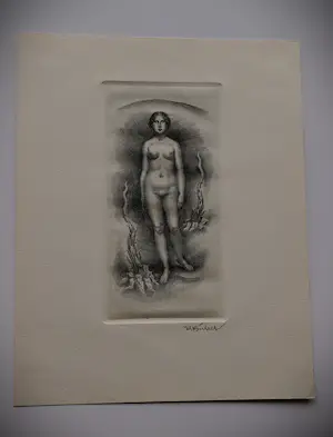 Karl Bickel - wunderschöne Radierung eines führenden Schweizer Grafikers "nackte Frau" kopen? Bied vanaf 148!