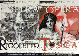 Niet of onleesbaar gesigneerd - Emo Risalita, affiches voor Opera Festival in Fiesolana Italie kopen? Bied vanaf 1!