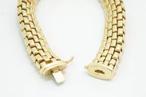 25 - 18 karaats geelgouden mesh schakel armband kopen? Bied vanaf 2680!