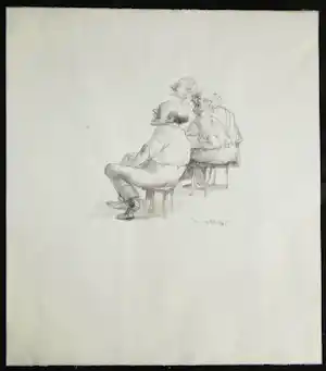 Hans van Norden - "zonder titel" verkocht voor € 35!