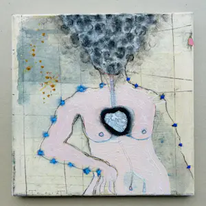 Terry Thompson - tekening op canvas. kopen? Bied vanaf 95!