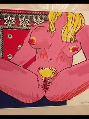 Jan Cremer - zeefdruk BALLERINA-P1 Handgesigneerd kopen? Bied vanaf 825!