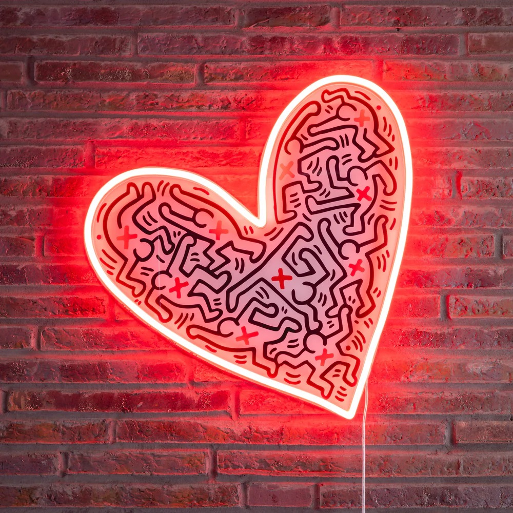 Keith Haring - "Dance Love" Yellowpop Neonlight kopen? Bied vanaf 250!