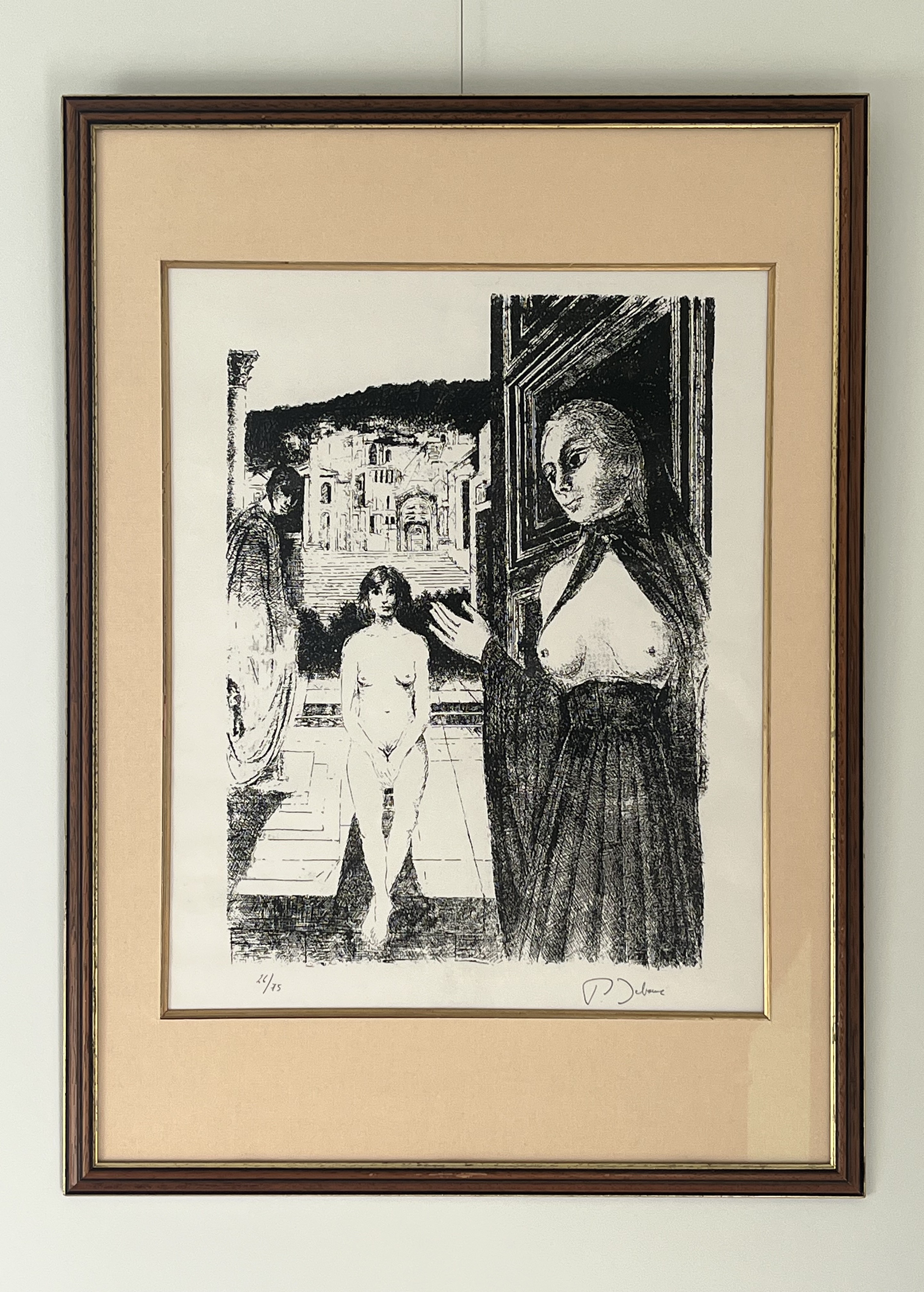 Paul Delvaux - La Reine de Saba - 1982 kopen? Bied vanaf 850!
