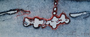 Jan Montyn - kleurenets op papier - abstract landschap III kopen? Bied vanaf 110!