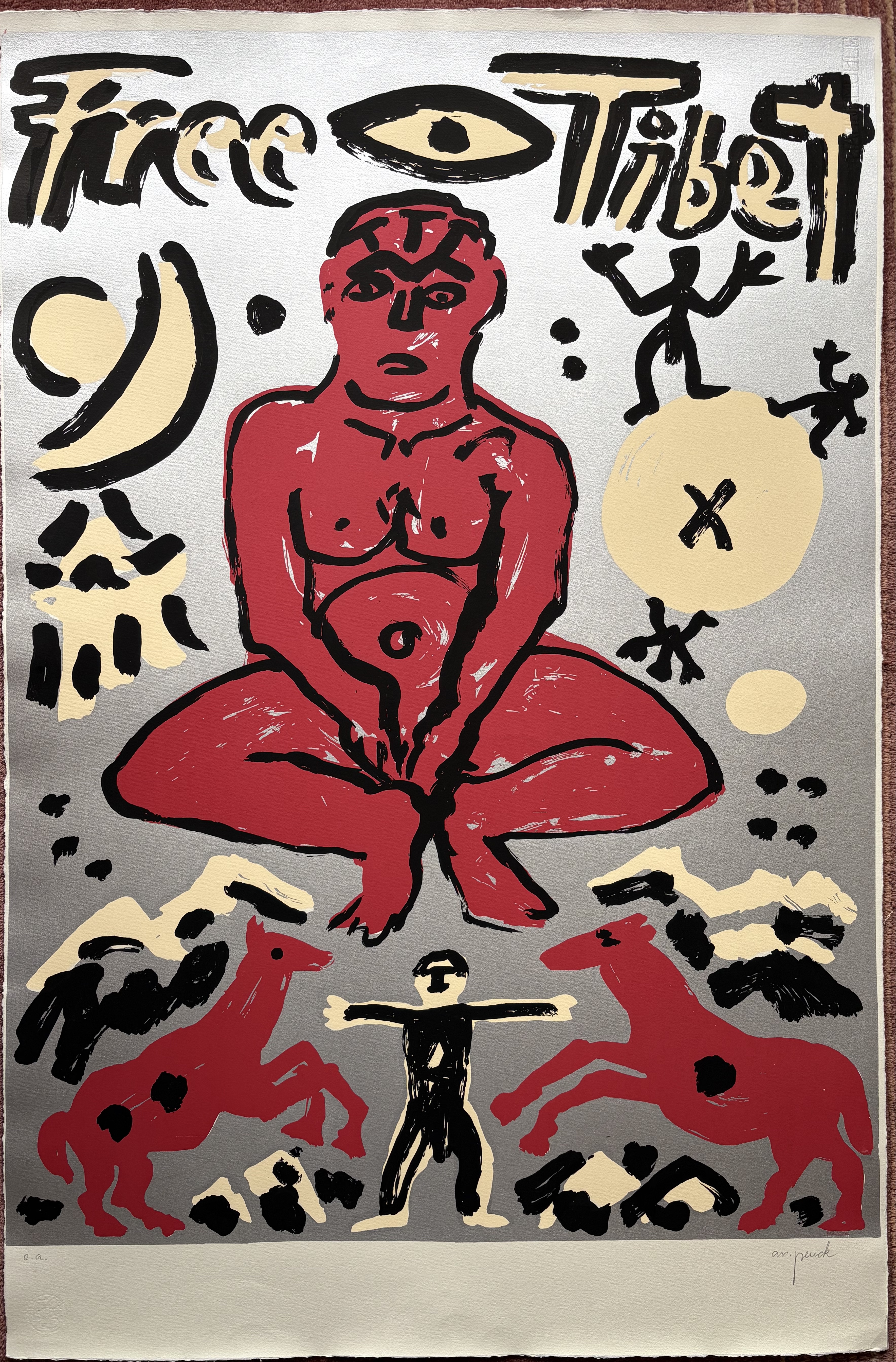 A.R. Penck - FREE TIBET kopen? Bied vanaf 750!
