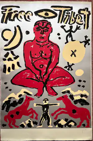 A.R. Penck - FREE TIBET kopen? Bied vanaf 750!