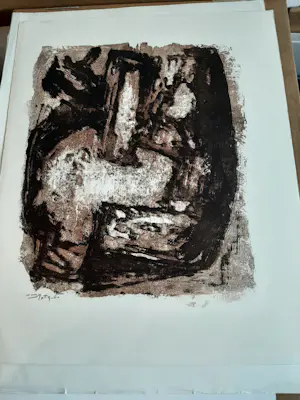Wim Motz - Litho, Abstract kopen? Bied vanaf 30!