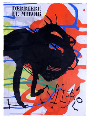 Joan Miro - Derrière le Miroir a Publié met Litho, 1973 no. 203 verkocht voor € 50!