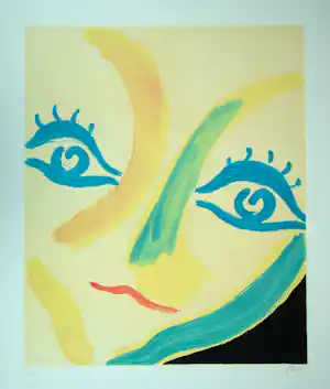 Virgilio Guidi - Volto - 1982 - Originele lithografie, handgesigneerd kopen? Bied vanaf 100!
