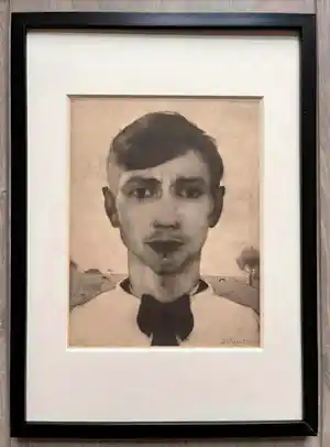 Jan Mankes - Originele Heliogravure Zelfportret 1923 verkocht voor € 110!