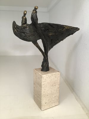 Bernadette Leijdekkers - Sculptuur: “ DANS ! “. Gesigneerd kopen? Bied vanaf 120!