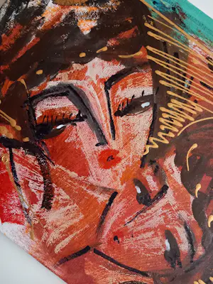 Hrasarkos - Fusie van de ziel – Acrylverf schilderij - gesigneerd kopen? Bied vanaf 190!