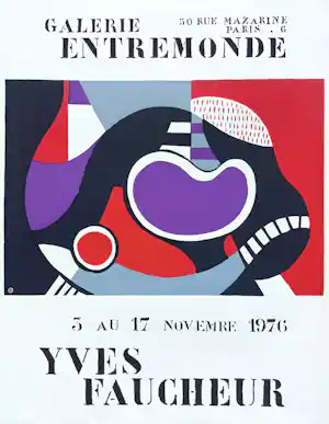 Yves Faucheur - Galerie Entremonde, gezeefdrukt affiche (1976) kopen? Bied vanaf 30!