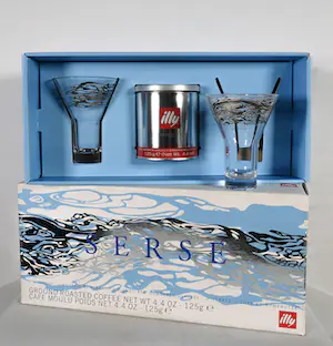 Serse Roman - voor Illy - 2-persoons Caffè freddo-set - Glas kopen? Bied vanaf 1!