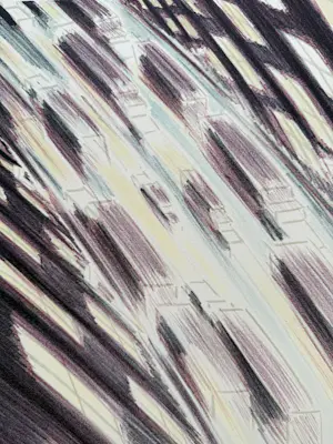 Jeroen Henneman - Handgesigneerde kleurenlitho | 'Verkeer in de stad' | 1988 kopen? Bied vanaf 190!