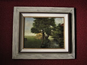 Pol Craps - Sfeervol olieverf - Belgisch impressionisme "Pajotten-landschap" gesigneerd kopen? Bied vanaf 20!