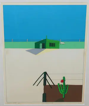 Harrie Gerritz - Maasdijkschuurtje - 1973 - oplage X/XV kopen? Bied vanaf 100!