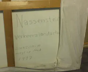 Paul Nassenstein - Acryl op doek, Verkeerslandschap (Zeer groot!) kopen? Bied vanaf 400!