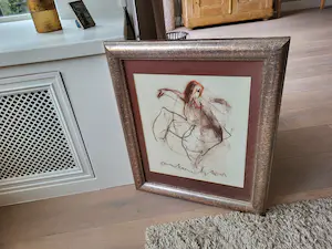 Anton Heyboer - wasco/krijt tekening - gesigneerd middenonder kopen? Bied vanaf 159!