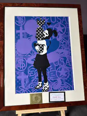Death NYC - Blue Banksy Bomb Love kopen? Bied vanaf 100!