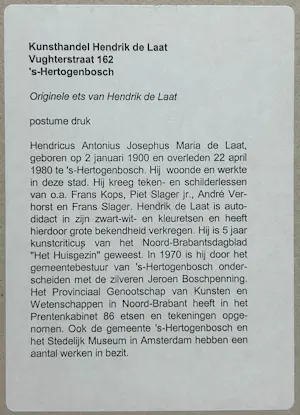 Hendrik de Laat - Boerenmouw S-hertogenbosch kopen? Bied vanaf 30!