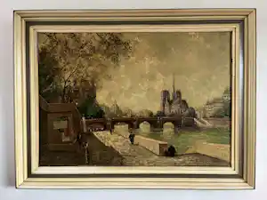 Toon Verplak - Parijs aan de Seine 1956 verkocht voor € 95!