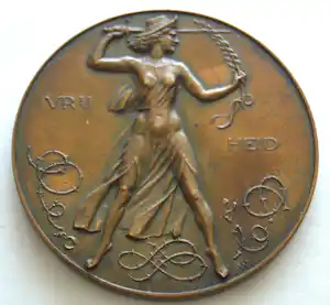 Oswald Wenckebach - Penning, Bevrijding, 1945. verkocht voor € 60!