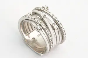 163- Exclusieve MARCO BICEGO 18 Krt design ring "GOA" met 0.40ct diamant kopen? Bied vanaf 970!
