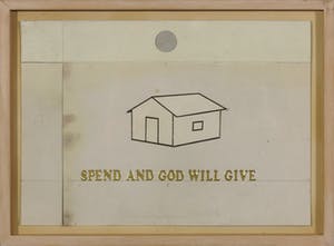 Thom Vink - Drie werken op papier, Spend and God will give + What's my fucking name + Radio kopen? Bied vanaf 100!