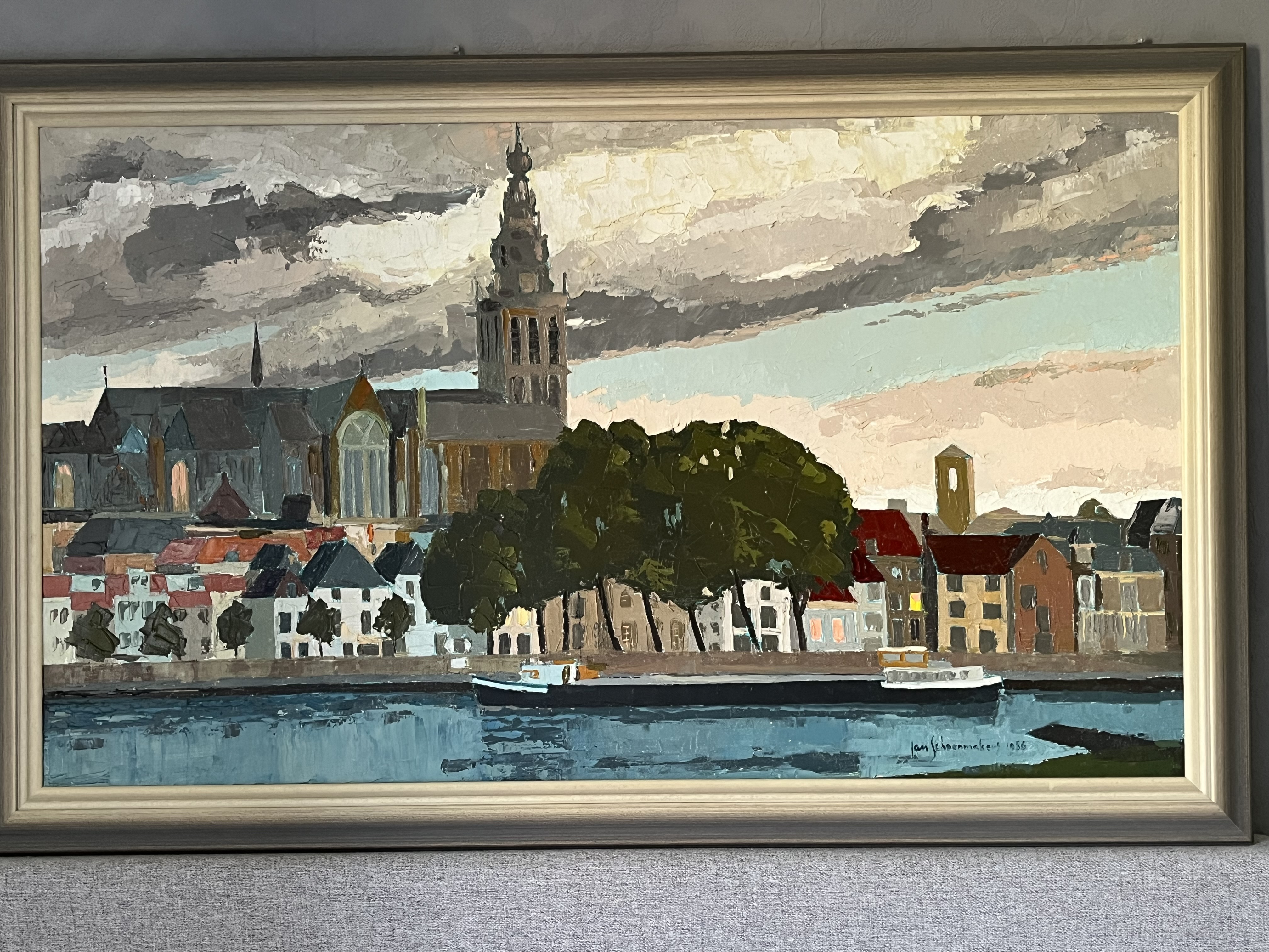 Jan Schoenmakers - Skyline Waalkade Nijmegen kopen? Bied vanaf 650!
