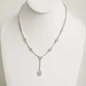 Diamanten set - Halsketting en oorbellen kopen? Bied vanaf 5500!