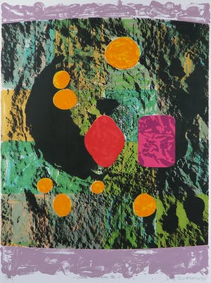 Jelis van Dolderen - Zeefdruk, Luna colorata III - Ingelijst (Groot) kopen? Bied vanaf 1!