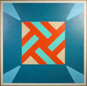 M. A. H. Reijner - Olieverf op doek, Compositie 2 - Ingelijst (Groot) kopen? Bied vanaf 1!