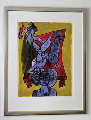 Corneille - Le lit Rouge - Gesigneerd - 1998 kopen? Bied vanaf 500!