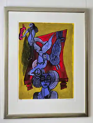 Corneille - Le lit Rouge - Gesigneerd - 1998 kopen? Bied vanaf 500!