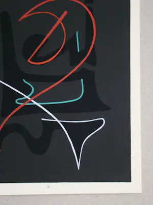 Cesar Domela - Abstracte compositie - 1952 - Sjabloon in gouachekleuren kopen? Bied vanaf 70!